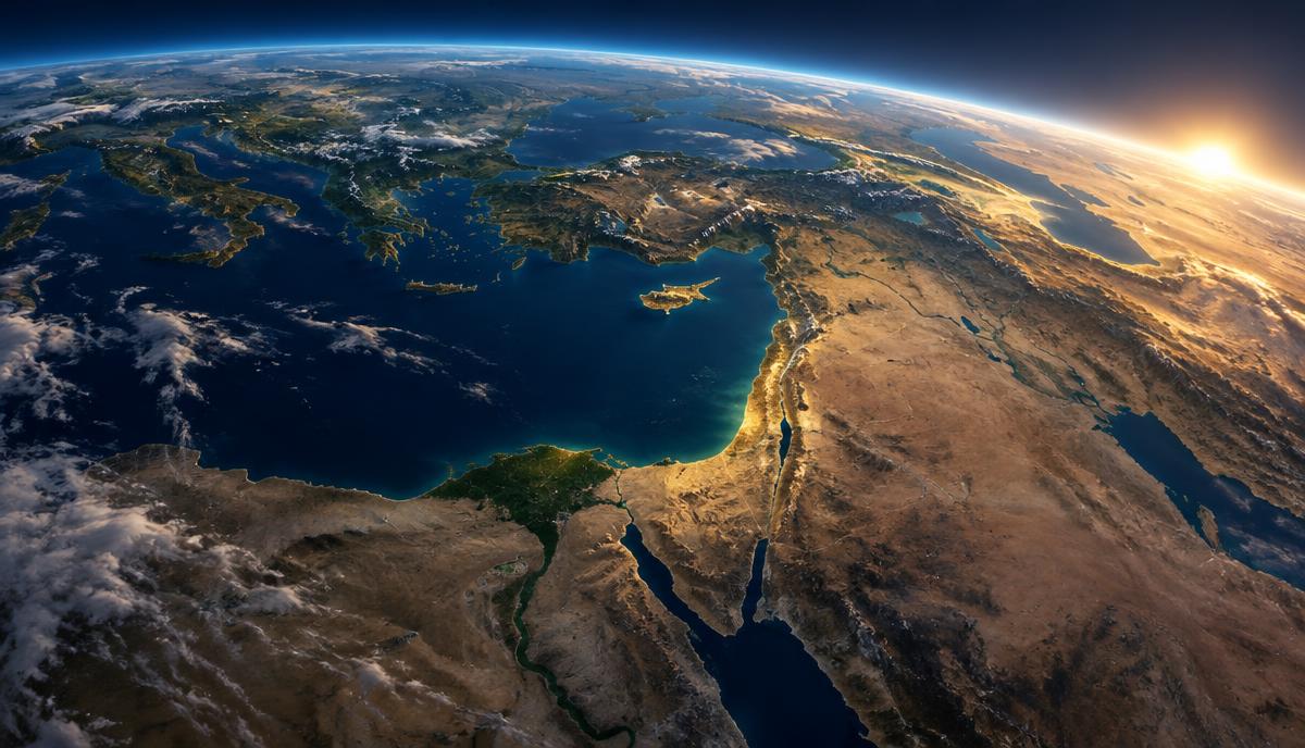 Israël et la Méditerranée vus depuis l’espace