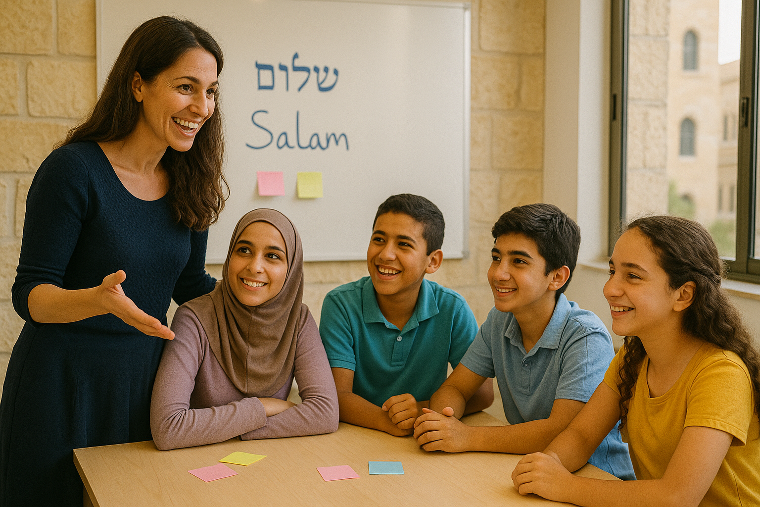 Atelier éducatif : petits groupes avec un médiateur